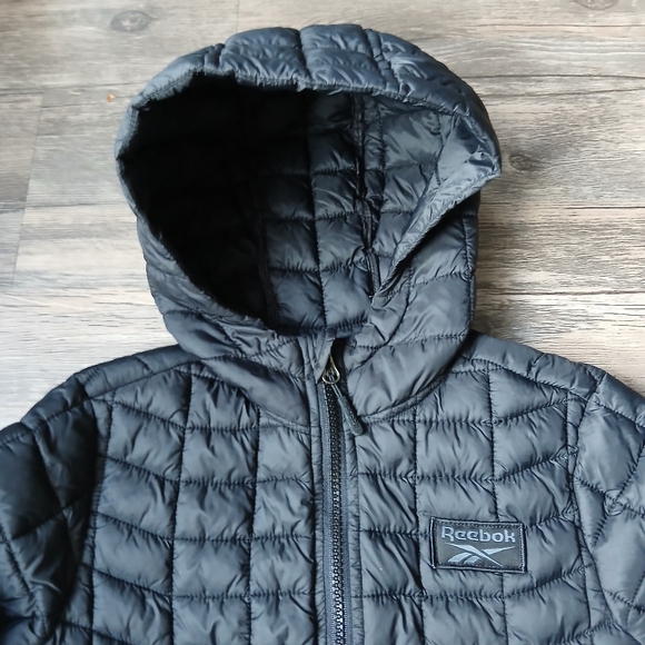 Reebok Kids Black Quilted Jacket - Picture 4 of 10
